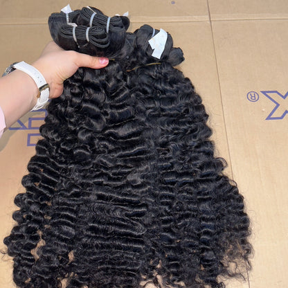 Fast Ship Remy Hair Grade Virgin Cuticle Aligned Cambodian Burmese Curly Hair Extensions Natural Wavy Raw Human Hair