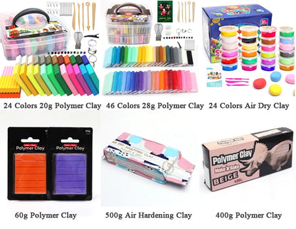 50 Colors Best Selling Set OEM Fun Colorful Polymer Clay Oven Bake
