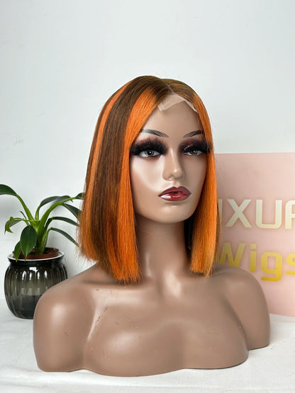 New SDD Bob Wigs 2x6 Closure Wig Bone Straight Natural Virgin Hair Transparent Lace SDD Vietnamese Hair Wig Human Hair Glueless