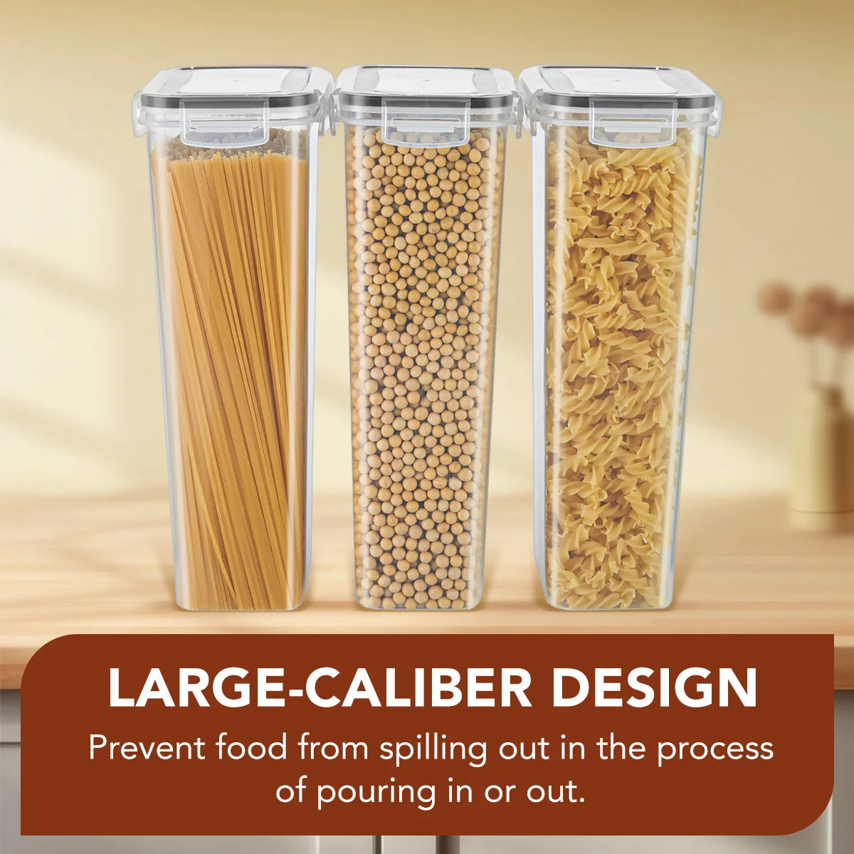 10pcs Sealed Storage Container Set Kitchen Storage Distribution Box Food Grade pp Plastic Food Storage Container