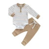 Hot Selling Drop Shipping Baby Romper Two Pieces Baby Set Wholesale New Born Baby Wear
