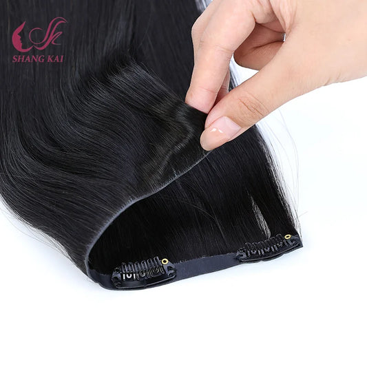2024 Hot Sale Clip in Hair Extension 100% Human Remy Invisible Clip in Hair Extension Natural Clip Ins Human Hair Extensions