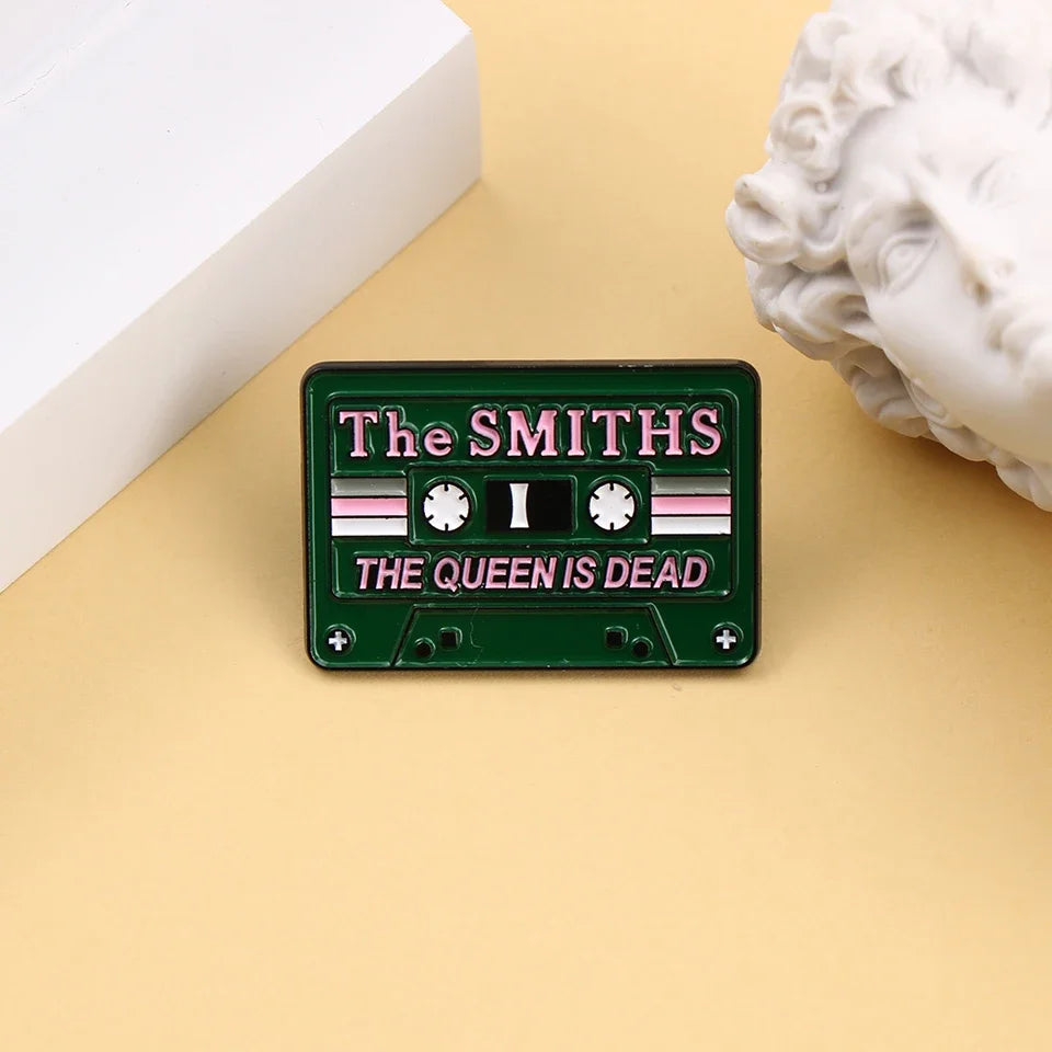 Shmik Funny Rock and Roll Band Enamel Pin Punk Letters Badge Album Collection Jewelry Gift for Music Fans