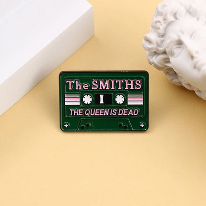 Shmik Funny Rock and Roll Band Enamel Pin Punk Letters Badge Album Collection Jewelry Gift for Music Fans