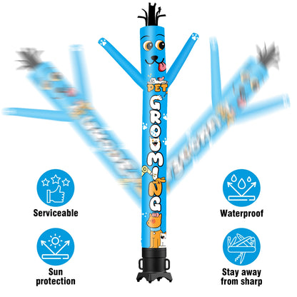 Pet Grooming Theme Inflatable Weird Wave Dancer TubeMan Outdoor Advertising Promotional Digital Air Dancer