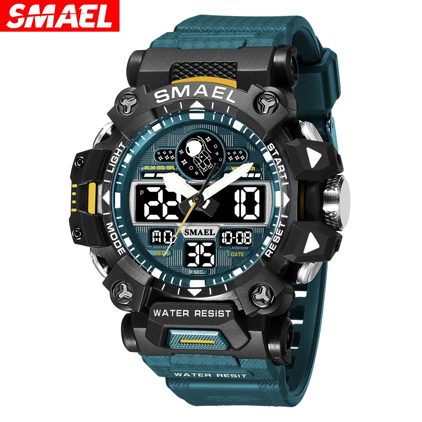 NEW Style SMAEL 8078 Electronic Watches Men's Student Watch Outdoor Sports Luminous Multi-function Quartz Digital Watch Relojes