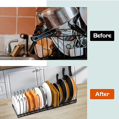 2022 Newly Designed Pot Rack with Overall Detachable Design Split Use and Adjustable Compartment Distance