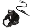 Adjustable Explosion-proof Outdoor Pet Tactical Service Dog Training Harness Vest Set with PVC Grip Handles