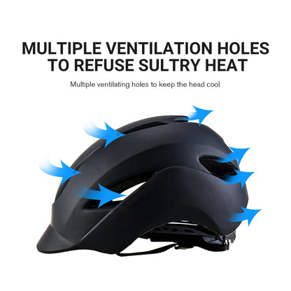 Outdoor Dual-Sport Full Face LED Light Electric Scooter & Motorcycle Helmet for Road & Ebike Riding Sports Safety Helmet