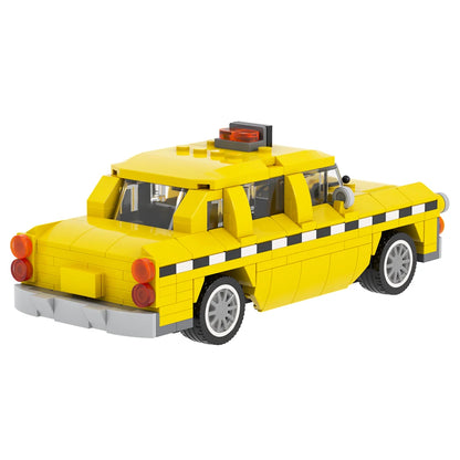 MOC City Toy Car Taxi in New York  Model Plastic Building Block Sets for Kids Toys MOC4150