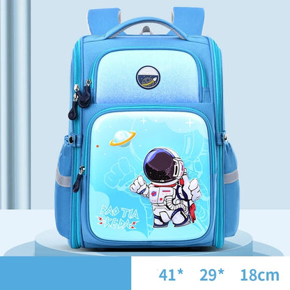 New Cartoon School Bag for Students Grades 1-6 Large Capacity Waterproof Shoulder Bag Mochila Escolar