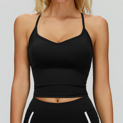 2026 Shockproof Spandex Quick Dry Slim Fit Sports Bras Fitness Workout High Quality Casual Padded Luxury Women's tank Tops