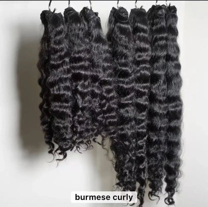 Top Best Good Sale Raw Human Hair Double Weft Indian Cambodian Wave Curly Natural Wave Vietnamese Burmese Curly