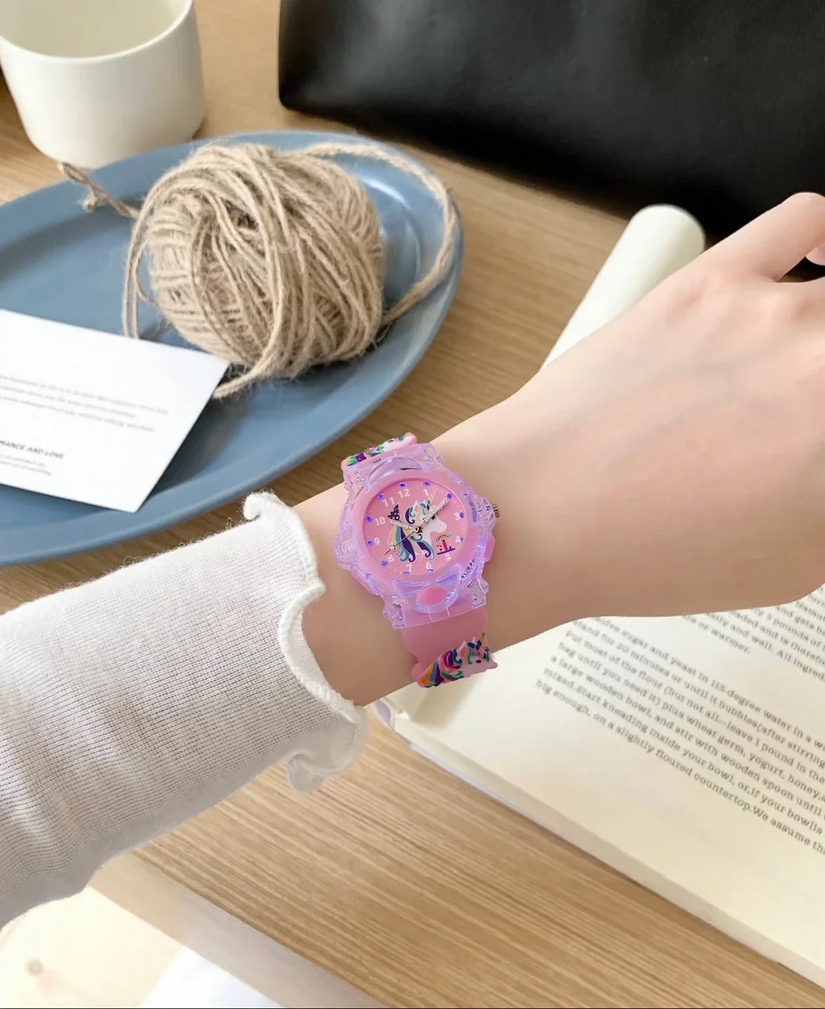 USA Stock Princess Girls Kids Watches Luminous Electronic Digital LED Light up Rubber Strap Clock Student Gift Fast Delivery