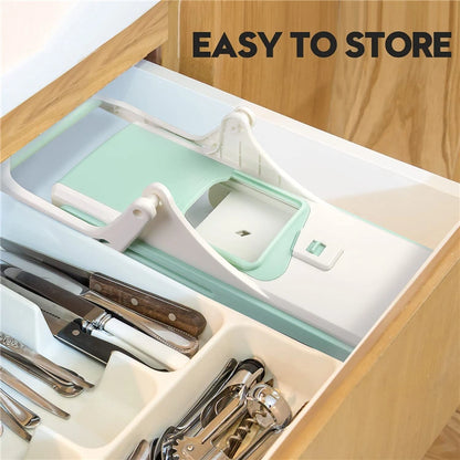 LMETJMA Verstellbarer Mandolinenschneider aus Edelstahl, Gemüseschneider für Julienne-Näher, sicherer Gemüseschneider für Zwiebeln und Karotten KC0420