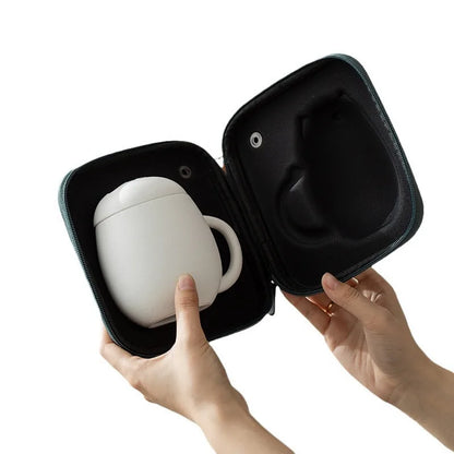 Panda Ceramic Tea Cup with Lid Office Filter for Water or Tea Perfect Gift Idea