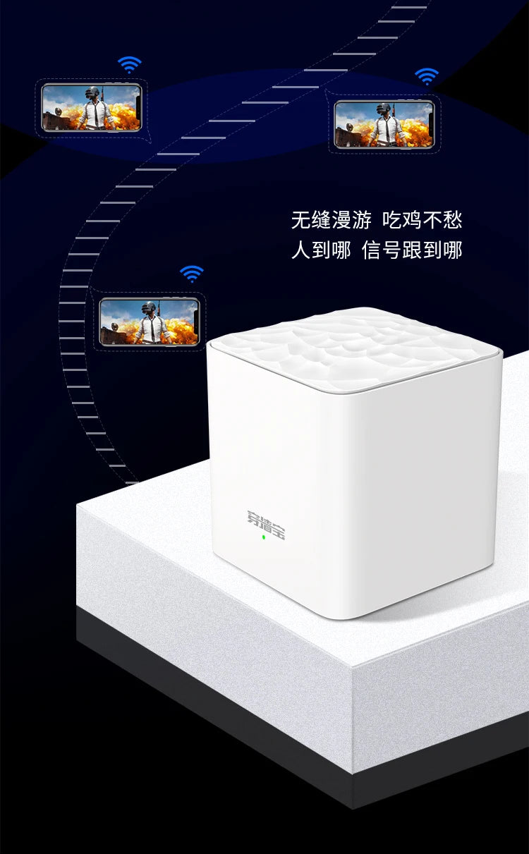 Tenda Nova Mesh WiFi System (MW3)-Up to 3500 sq.ft. Whole Home Coverage WiFi Router and Extender Replacement AC1200 Mesh Router