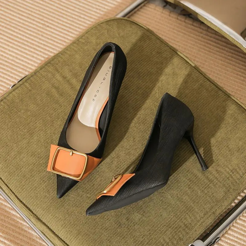 New Color 8CM Talon Haut 2024 Luxury Job Shoe Pump Designer Shoes Women Heels