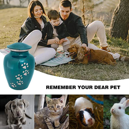 Eternal Harmony Large Pet Urns for Dogs with Secure Seal, Velvet Bag & Anti-Slip Felt Bottom, Animal Urn for Dog Ashes Cat Ashes