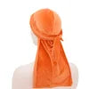 Elastic Satin Durag, Long Tail Pirate Cap for Men & Women, Silky Smooth Hair Wrap & Wave Builder