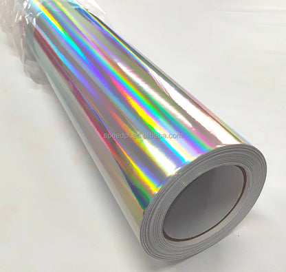 PET Chrome Holographic Laser Vinyl Car Body  Decoration Film  Car Wrapping Vinyl