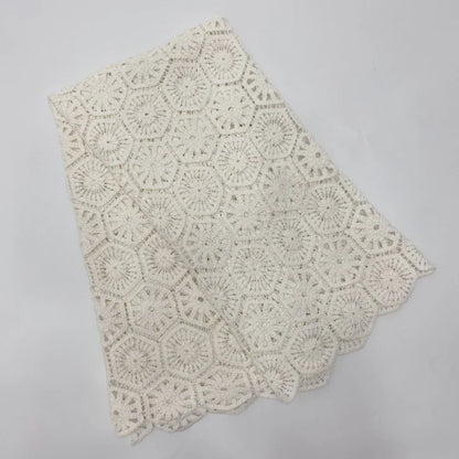 Full Lace Water Soluble Cotton Thread Embroidery Home Fabric Accessories for Clothing for Shoes Bags Fashionable Hollow Design