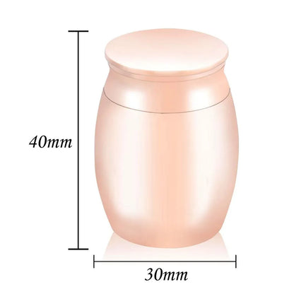 Customize Urn Decorative Memorial Keepsake Stainless Steel Cremation Urns for Human Pet Ashes - Your wings Were Ready 30x40mm