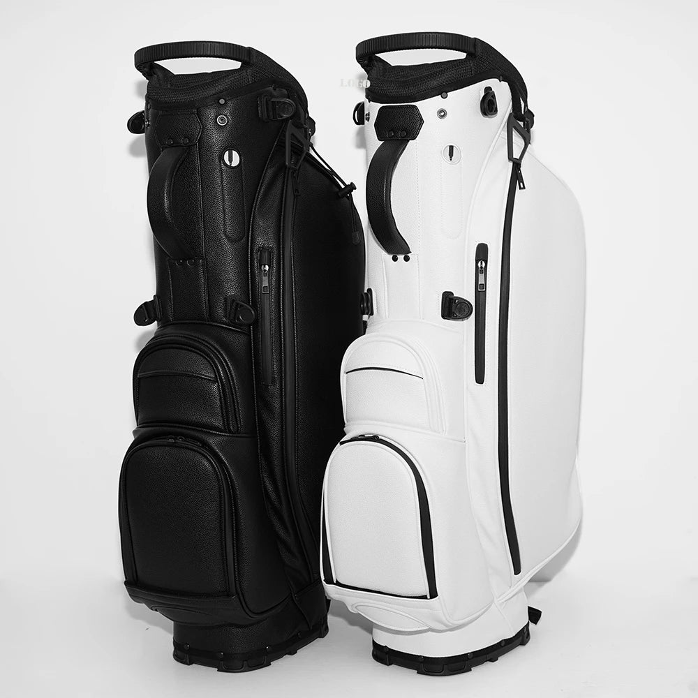 ASL GOLF Custom logo Blank Pu Leather Disc Wholesale White Black Golf Bag Waterproof Pouch Attachment Stand Golf Bags