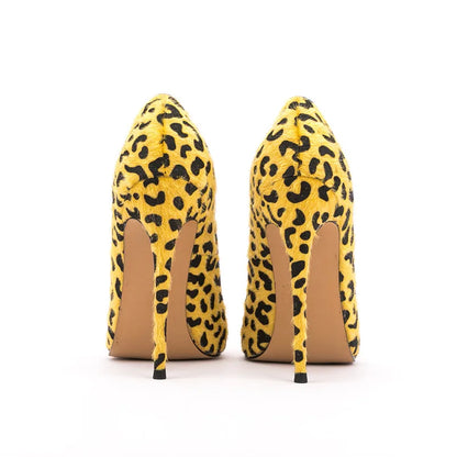 Chaussures Femmes Zapatos De Mujer Women Sexy Dress Shoes Leopard Print Pointy Toe Classic Thin High Heels Ladies Stiletto Pumps