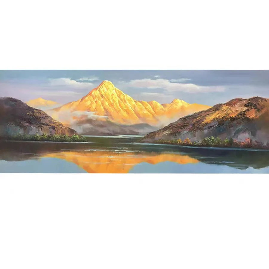 European Style Hand Painted Landscape Custom Oil Painting Canvas Wall Art for Home Decor