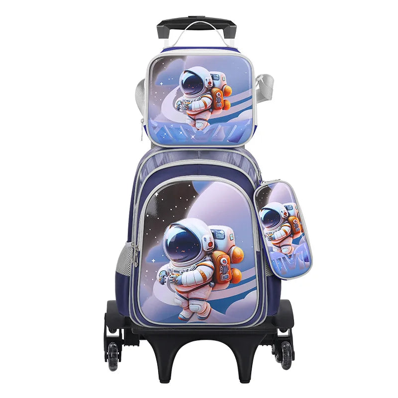 3D Cartoon Children 16 Inch 3PCS School  Bags Set Kids School Backpack  With Pencil Case and Lunch Container for Boy Girl