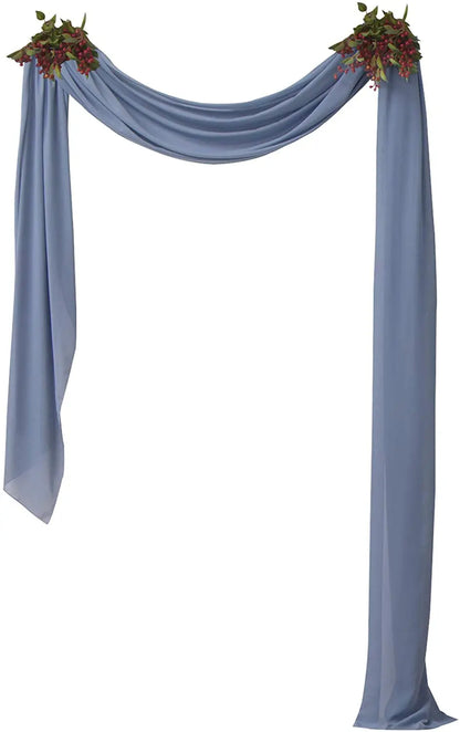 70X500cm Rust Chiffon Wedding Arch Draping Fabric Terracotta Solid Drapery Ceremony Reception Backdrop Curtain Party Swag Decor