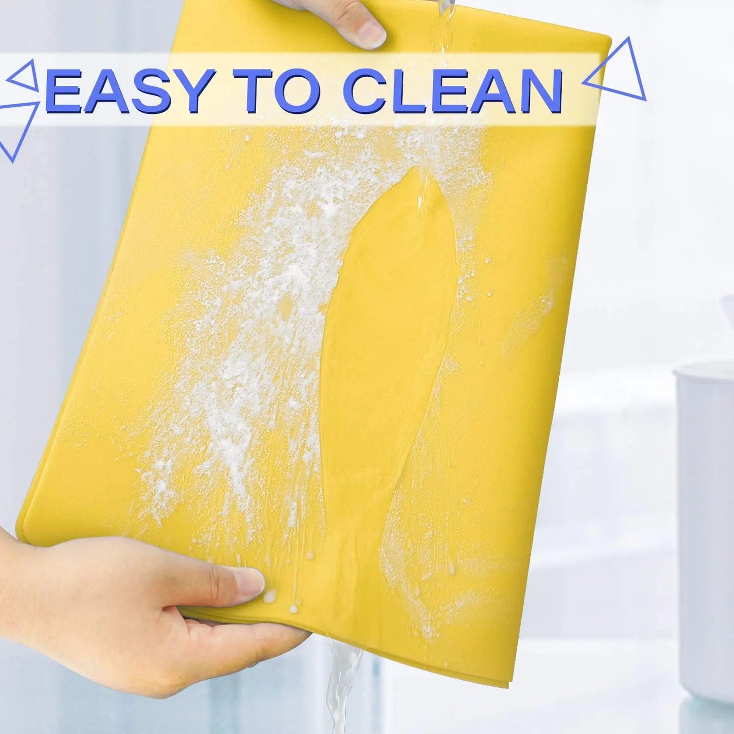 60/40cm Oversized Food Grade Silicone Waterproof Placemat Heat Insulation Anti-Skidding Washable Table Mat For Kitchen Dinner