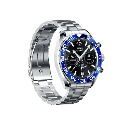 New Products Smartwatch AW35 2024 Round Screen Metal Band Ip67 Waterproof BT Call Heart Rate Sport Business for Men