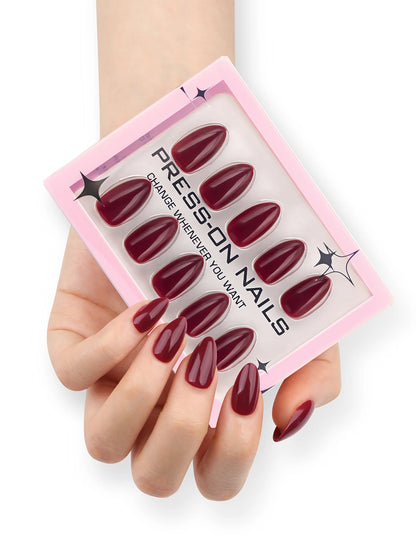 Solid Color press on nails wholesale short fake nails high quality false nails acrylic pmma  custom label Drop Shipping