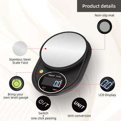 Wholesale 3kg 0.1g Accuracy Stainless Steel Platform Multifunction Kitchen Scale Digital Food Scale