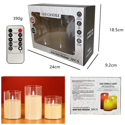 Remote Control Flameless LED Tea Light Electronic Candle for Home Decor Bar Outdoor Christmas Party Birthday Music Festivity