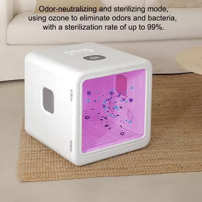 Automatic Pet Hair Dryer Box 70L Ultra Quiet 360° Efficient Cat Hair Blowing Drying Box with Time Smart Temperature App Control