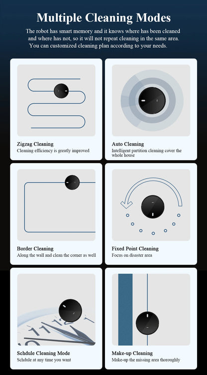 Robot Vacuum Cleaner G20S, 6000Pa Suction,Remote Upgrade, 2 in1 Wet Dry Mop, Wifi App, Smart Vaccum Auto Floor Washing for Home,