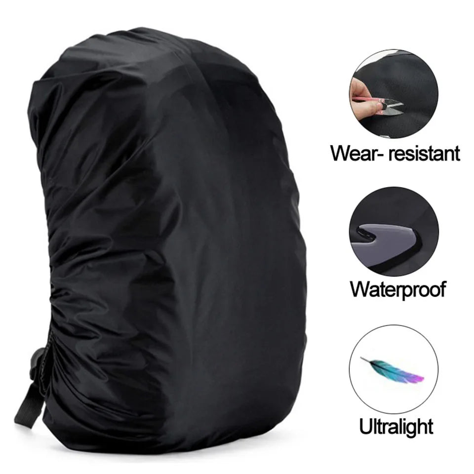 LOOGDEEL Practical Backpack Rain Shield Outdoor Camping Hiking Backpack Protective Cover Waterproof Dustproof Sun-protected Bag
