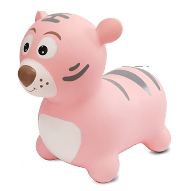 Bouncy Horse Toy Horse Ride on Toy Animal Bouncy Inflatable Toy Pvc Horse Jump Hopper Tiger Kids Riding Toys for Kids Wholesale