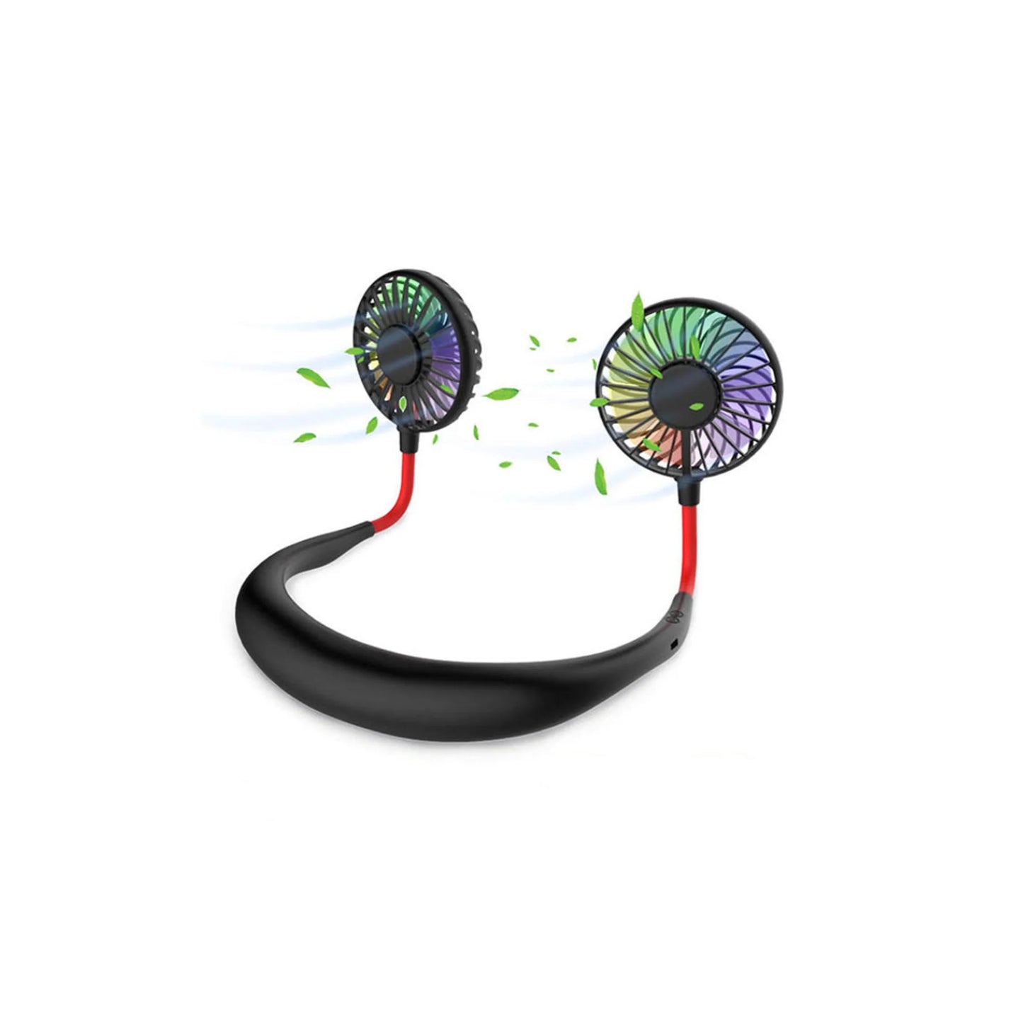 TD Breezy Mini Collar Fan 5V Cordless Air Cooling Fan with 3 Speed Wearable and for Home Use Beats the Heat"