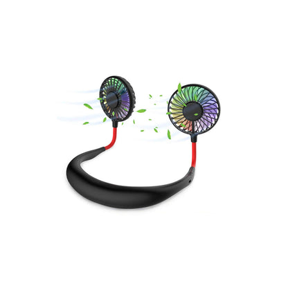 TD Breezy Mini Collar Fan 5V Cordless Air Cooling Fan with 3 Speed Wearable and for Home Use Beats the Heat"