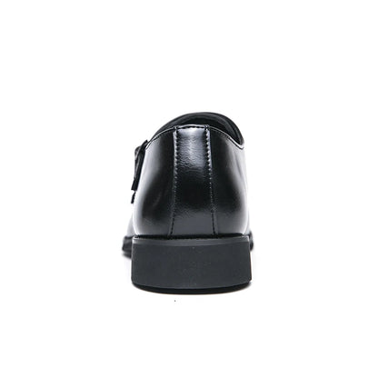 New Genuine Leather Dress Shoes Business Dress Shoes Formal Occasion Buckle Pointed Toe Men's Work Shoes Low Price Factory Oem