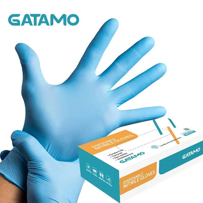 SN047  4mil 6mil Exam Nitrile Gloves Box Examination Food Guantes De Nitrilo Pure Blue Disposable Powder Free Nitrile Gloves