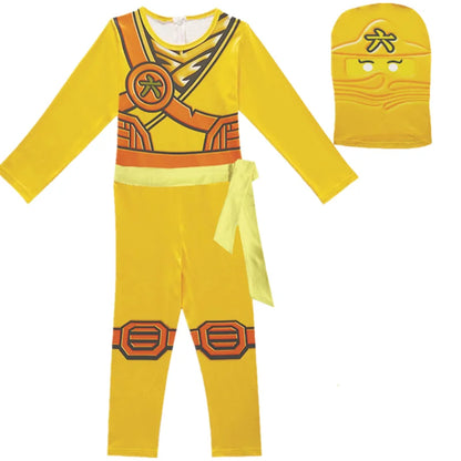Leg Kids Ninja Cosplay Costume 3 Jumpsuit Set Halloween and Christmas Party Costume Street Costume Ninja