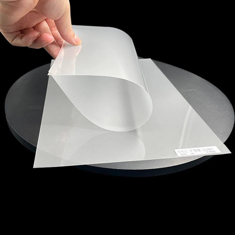 210um 0.21mm LGT188T PET Transparent LED Light Adhesive Diffuser Film Rolls Cutting Service