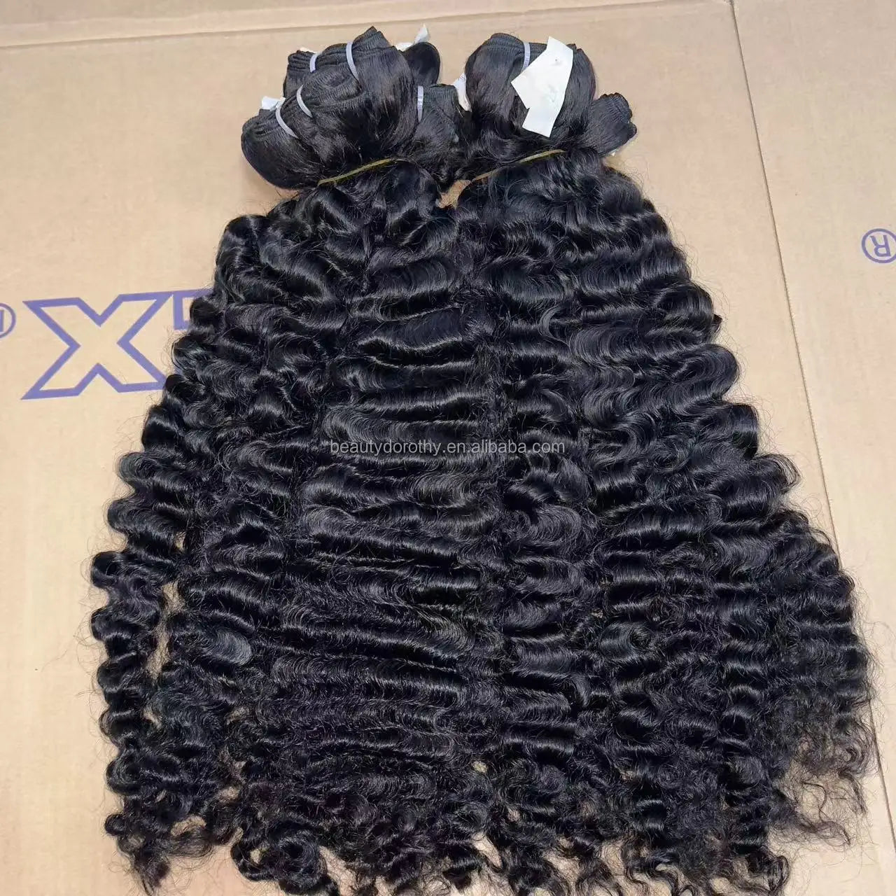 Wholesale Unprocessed Burmese Curly Hair Bundles Popular Kinky Curly  Natural Human Hair Extensions 10"-30" Natural Color