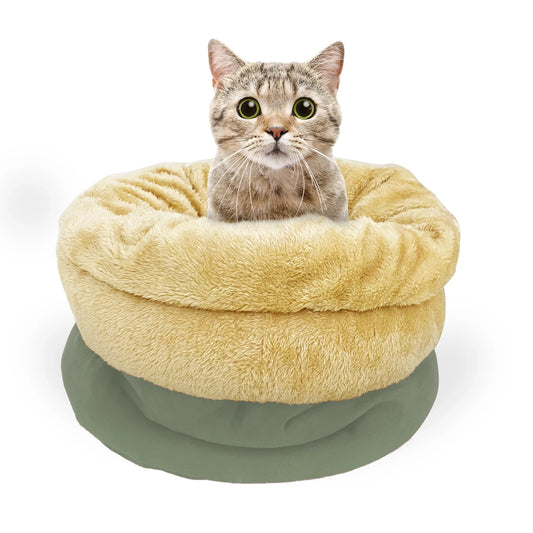 New Arrivals USA Warehouse 4 in 1 Self Warming Burrow Cat Bed Sleeping Cave