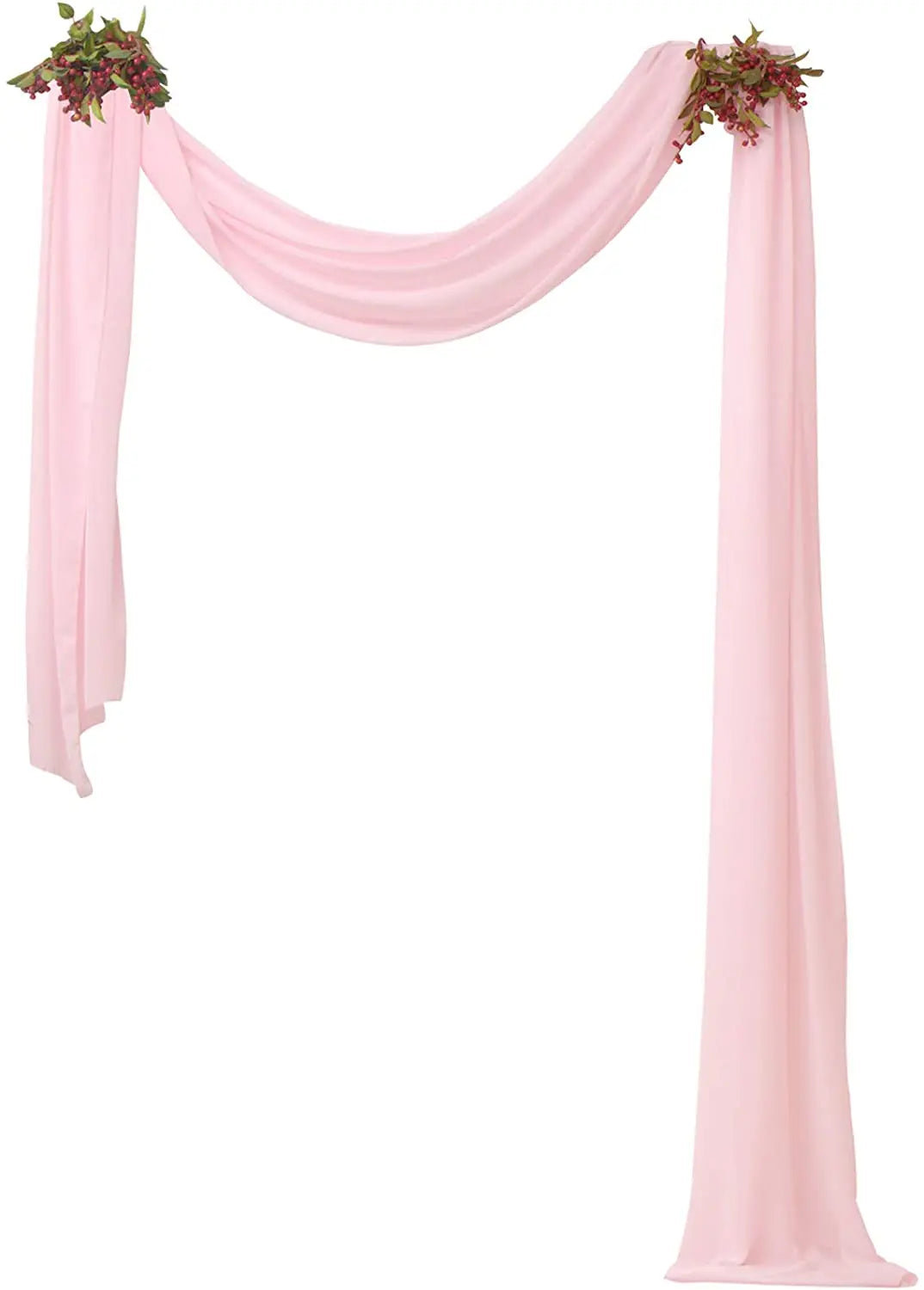 70X500cm Rust Chiffon Wedding Arch Draping Fabric Terracotta Solid Drapery Ceremony Reception Backdrop Curtain Party Swag Decor